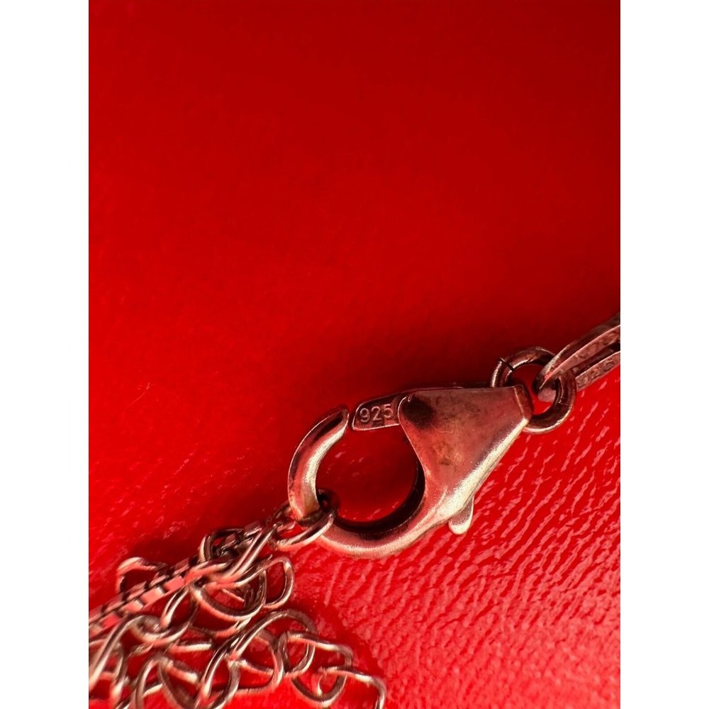 BBJ Signed Cabochan Blue Sodalite Sterling Silver Pendant Chain Necklace - Picture 9 of 11